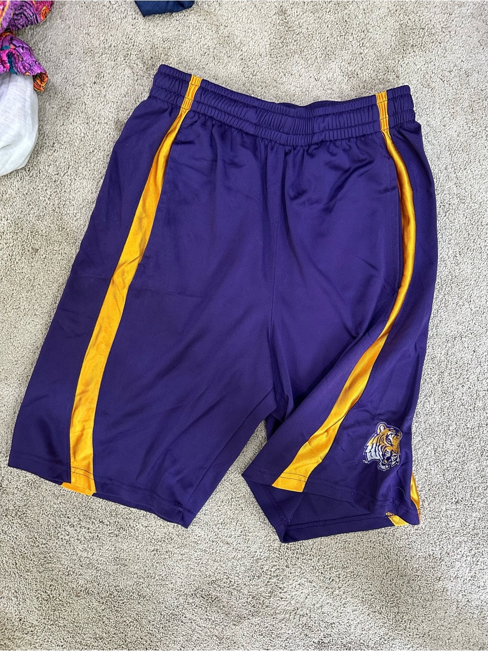 Knights Apparel Purple Shorts with Gold Accents